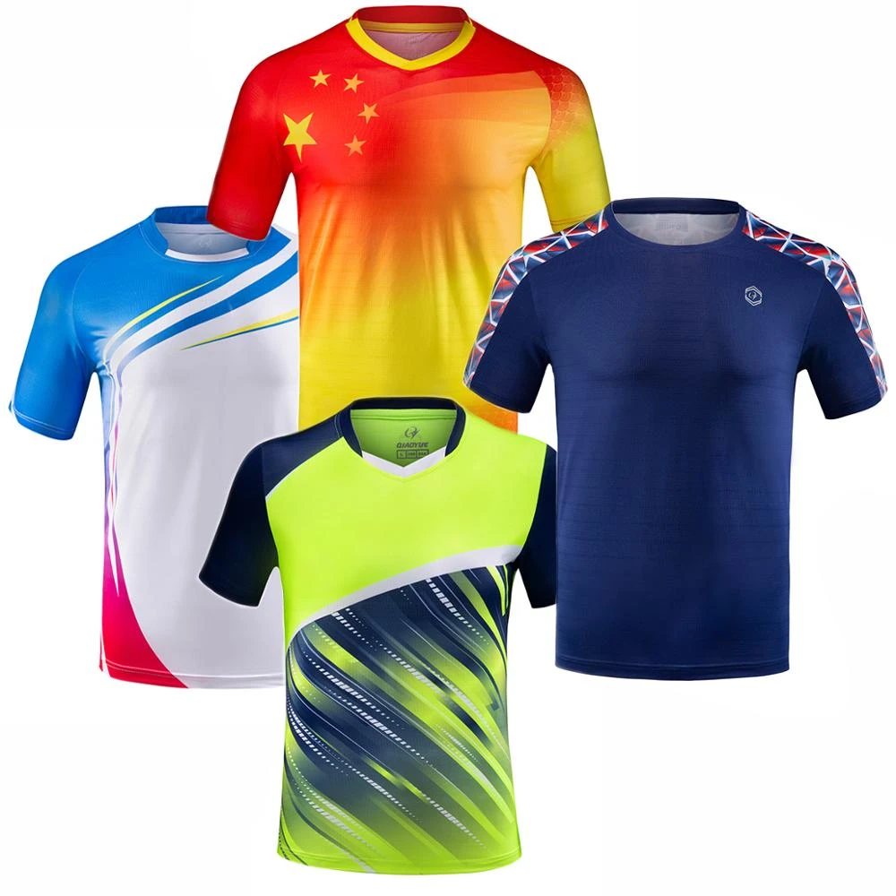 Pria Wanita Tenis T Shirt Girls Badminton Kit Pakaian Cepat Kering Tenis Meja Bola Voli Seragam Tim Permainan Pakaian Pakaian Olah Raga Tennis T Shirts Aliexpress