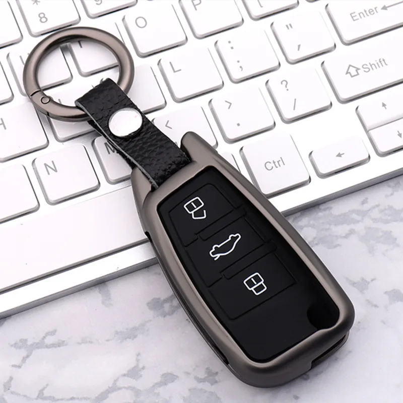 Car key case for audi a3 8p 8v a4 b7 b8 b5 b9 a5 a1 q7 q5 a6 4f c5 c6