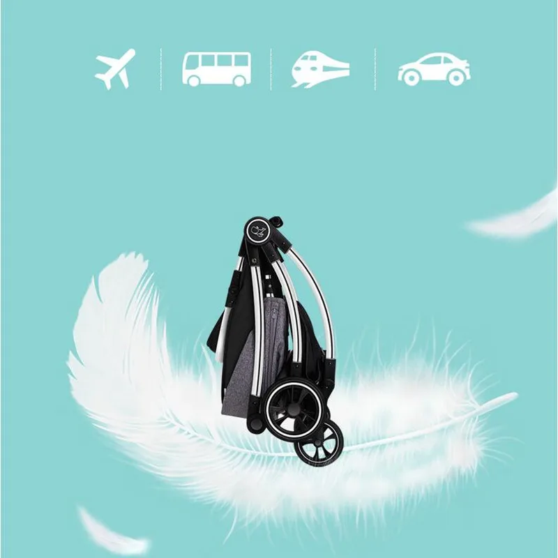 

Luxury Baby Stroller 3 in 1 Portable High Landscape Reversible Stroller Adjustable Lightweight Stroller Travel Pram