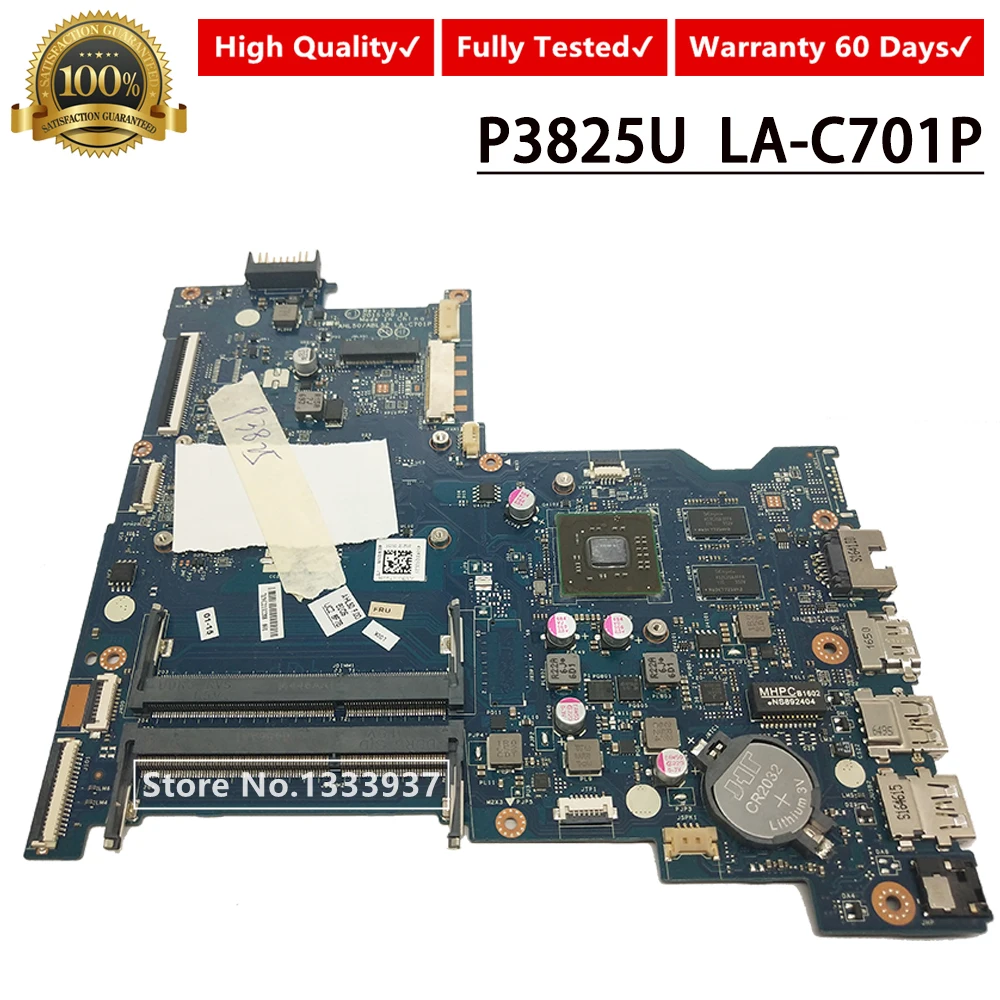  Mainboard 823924-601 823924-501 For hp 15-AC 250 G4 250-G4 motherboard AHL50 ABL52 LA-C701P P3825U 