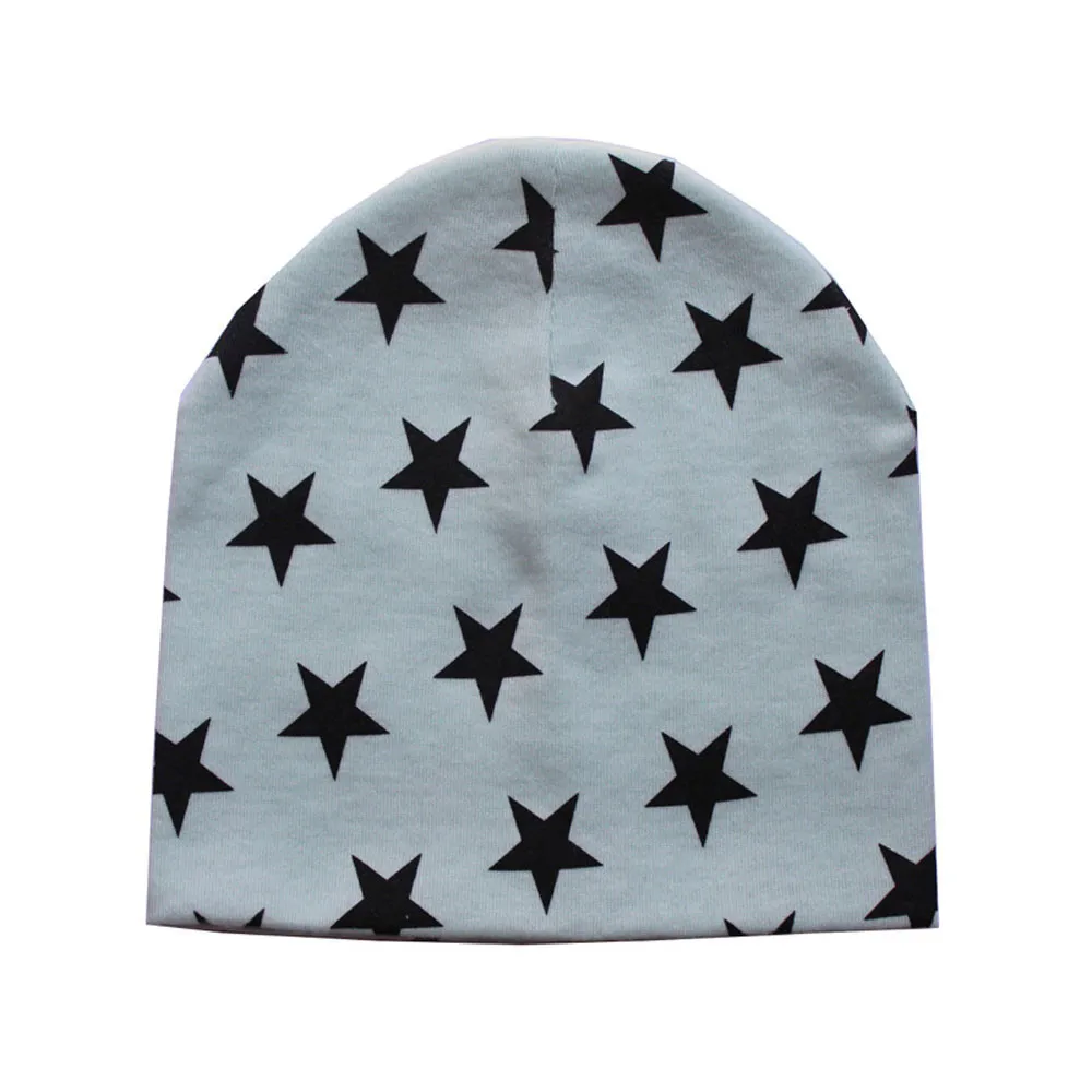 winter baby hats caps newborn Infant baby Winter Warm Fashion print star Crochet Knit Hat Beanie Cap baby bonnet шапка детская