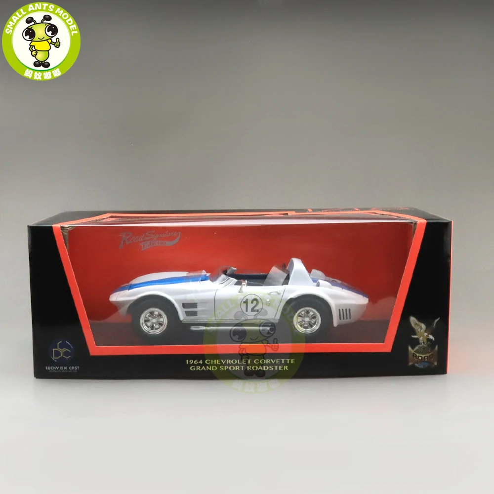 1/18 1964 Chevrolet CORVETTE Grand Sport Road Фирменная литая модель автомобиля игрушки подарки
