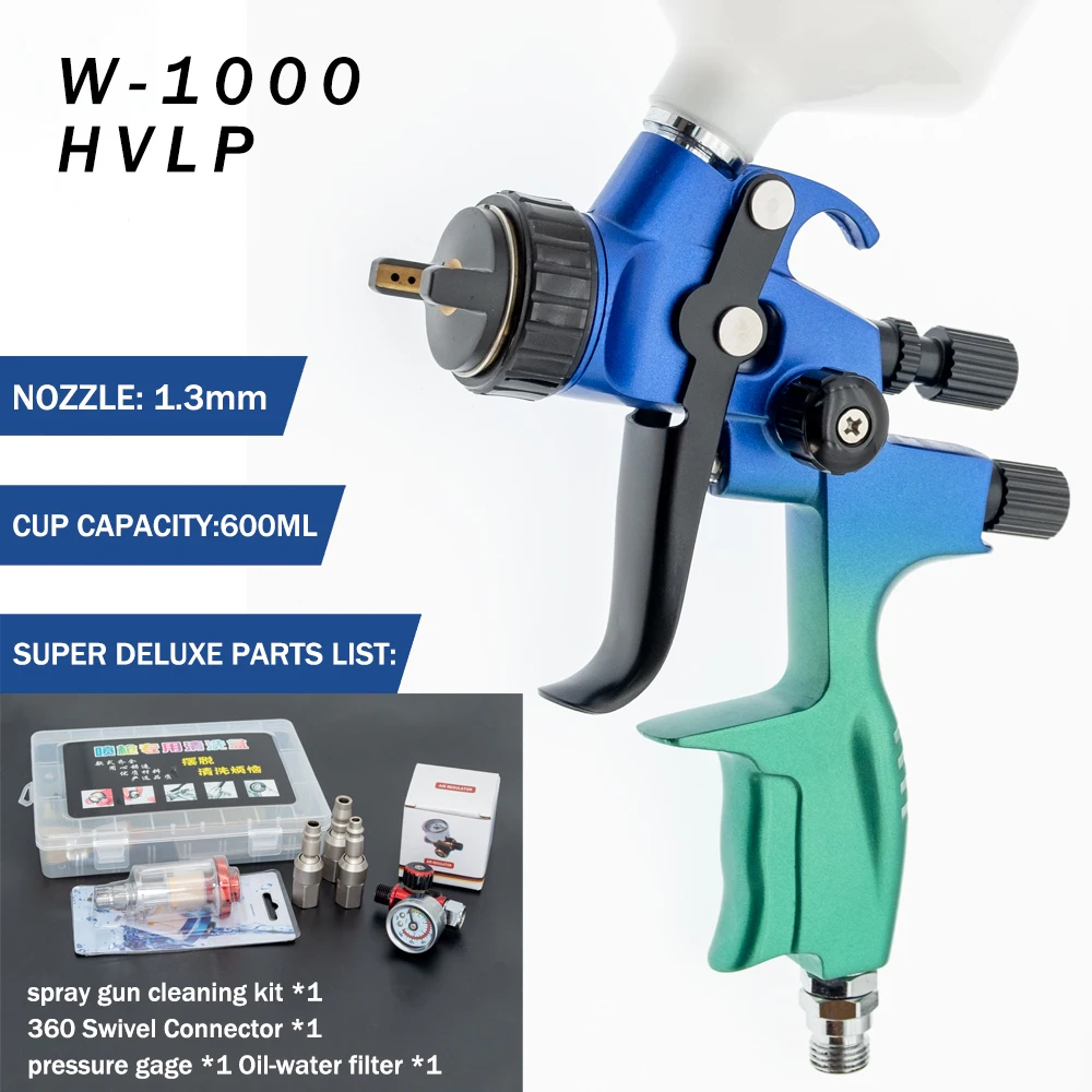 cheap!!!- High Quality Spray Gun W-1000 Painting Gun 1.3mm Nozzle Paint
Gun Water Based Air Spray Gun Airbrush