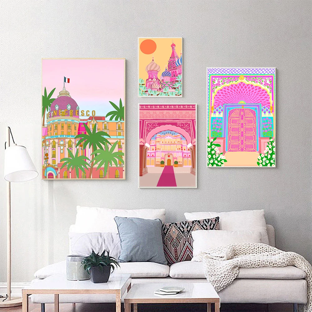 Taj Mahal wall art India poster Taj Mahal print Taj Mahal poster India