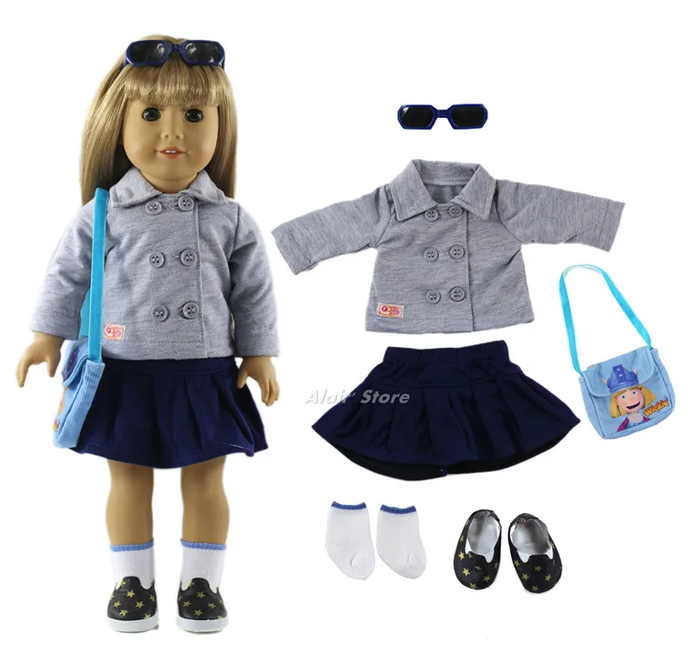 1 комплект повседневная одежда Одежда для кукол 18 дюймов аксессуары A41|doll clothes|outfit