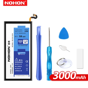 

NOHON Original Battery for Samsung Galaxy S8 G9508 G950F G950A G950T EB-BG950ABE 3000mAh Phone Built-in Batteries + Repair Tools