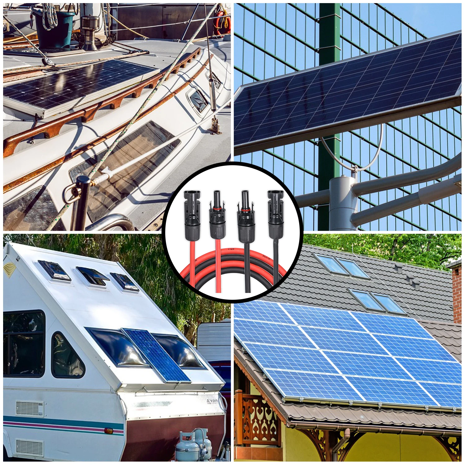 10AWG удлинитель для панели солнечных батарей кабель провода с MC4 женский и мужской разъем Солнечный удлинитель влаги адаптер Комплект инструмент