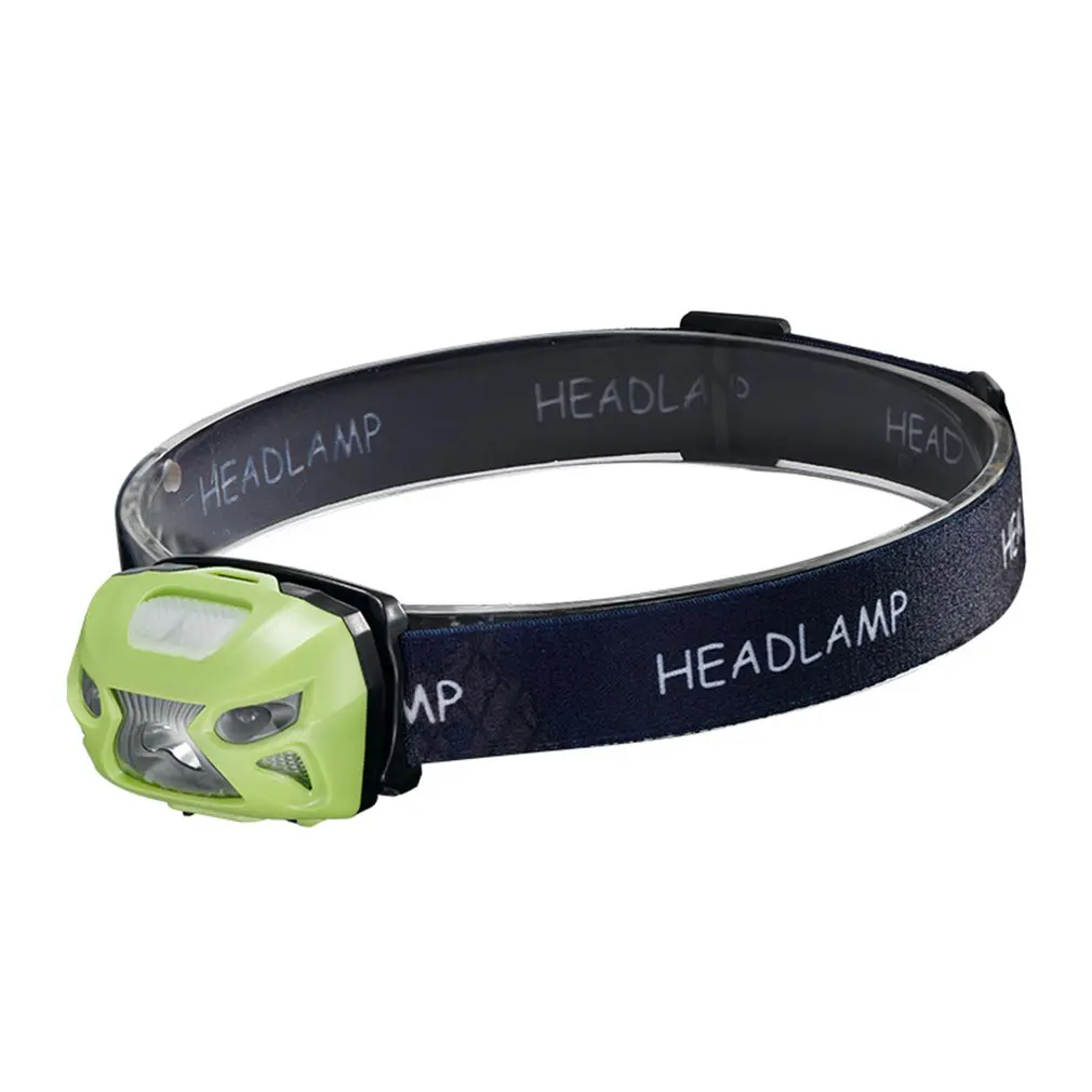 Portable Usb Charging Sensor Headlights Led Night Running Sensor Lights Night Fishing Supplies Headlights - Цвет: green