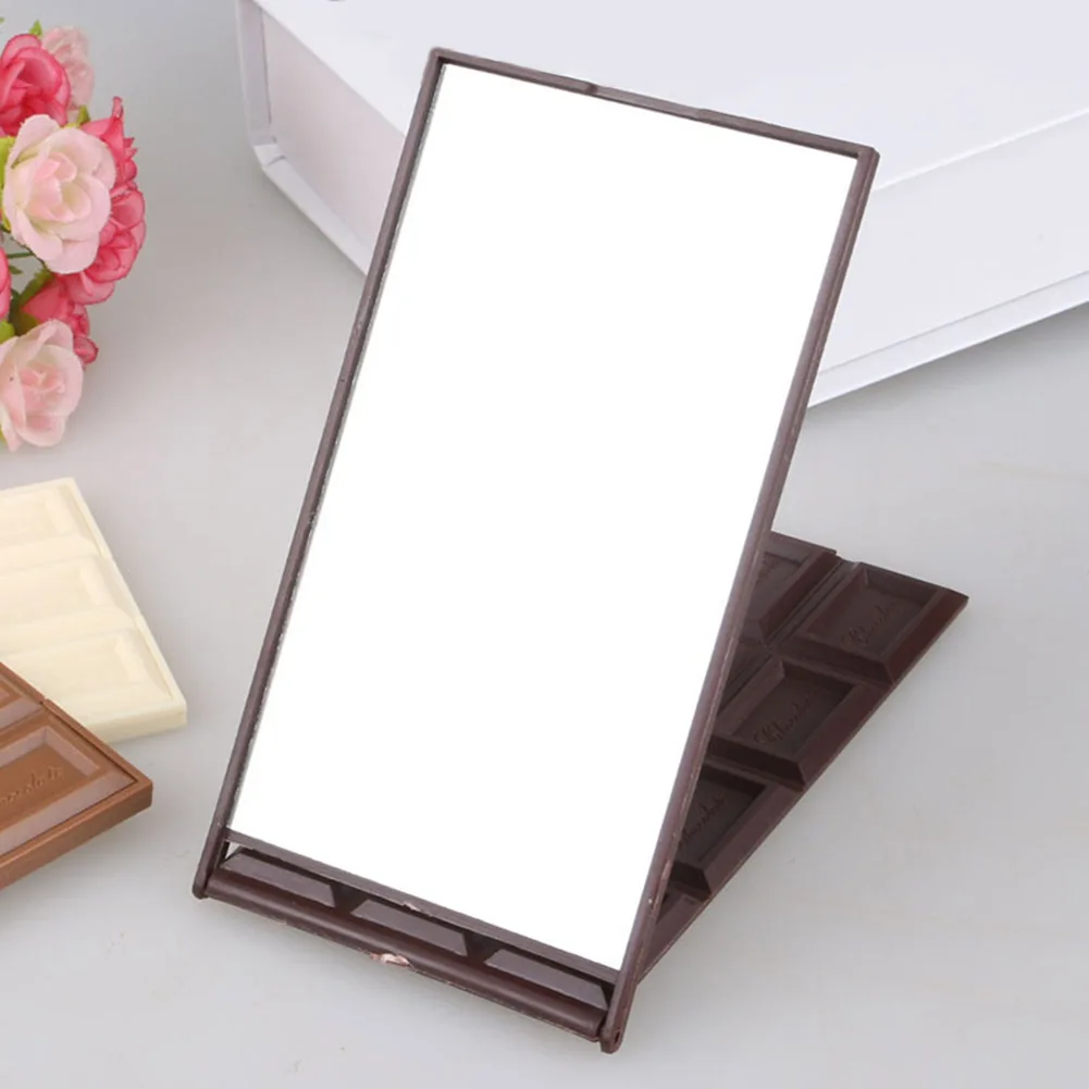 New 12 Slot Chocolate Makeup Cosmetic Mirror Compact Foldable Mirrors Beauty Tools SCI88 | Красота и здоровье