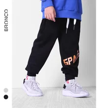 BC детская одежда; брюки для девочек; сезон осень-зима; ворсистая и плотная верхняя одежда; чистый хлопок; средний и большой размер; принт для мальчиков