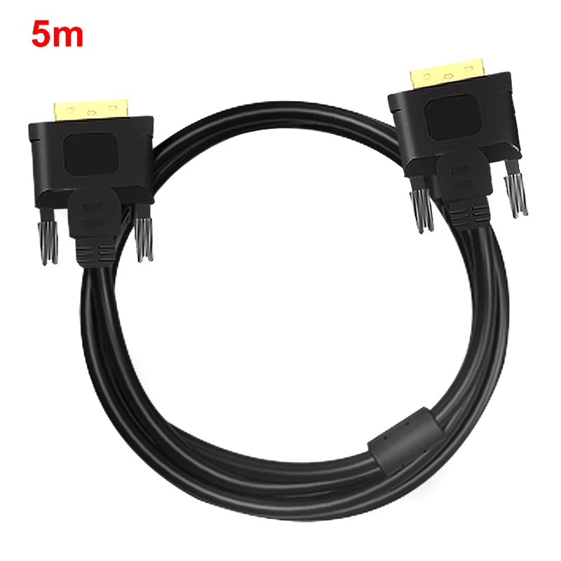 5m DVI высокоскоростной кабель DVI-D папа-папа видео кабель 2K DVI 24+ 1 Dual Link Адаптер для DVD H-best - Цвет: 5m