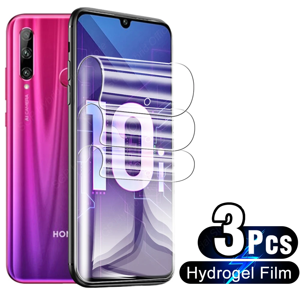 Гидрогелевая пленка с полным приклеиванием для Honor 10i Защитная экрана и задней