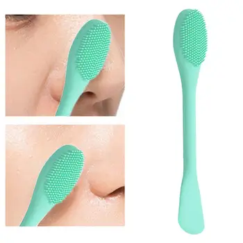 

Silicone Face Cleansing Brush Dual Headed Mud Mask Applicator Mask Cosmetic Scrapers Face Scrub Washing Makeup Remover Brush