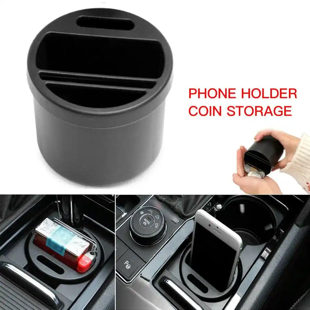 1x車のカップホルダーのためのsuvのシートギャップミニ収納ボックスコイン電話カップホルダーオーガナイザー多機能黒車のドリンクホルダー Drinks Holders Aliexpress