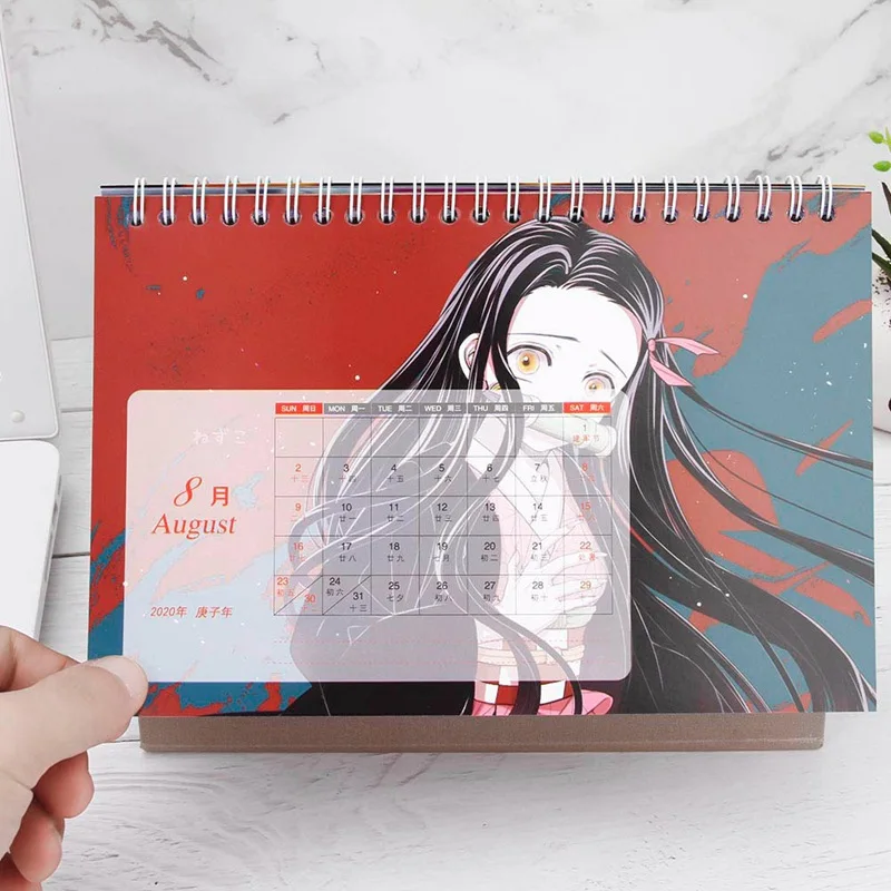 Аниме календарь Kimetsu No Yaiba клинок демона, истребитель, сделай сам, Мультяшные персонажи, календари