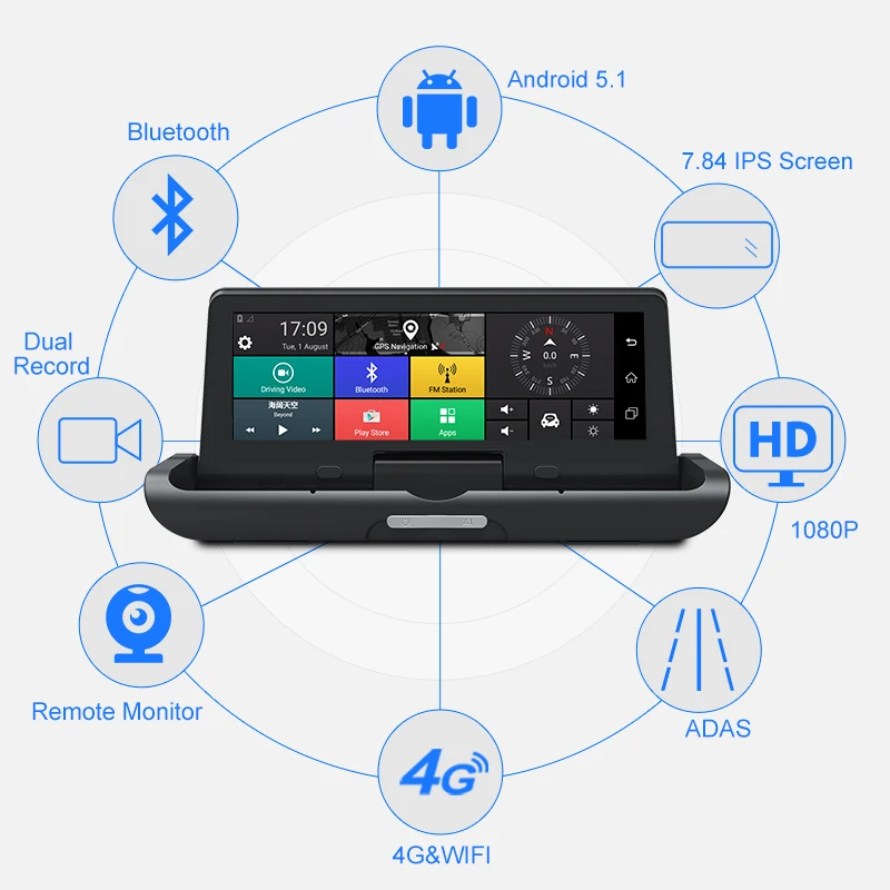 Maiyue star 4G ADAS Автомобильный видеорегистратор Android WiFi DVR камера Full HD 1080P двойной объектив Авто тире камера навигатор gps монитор парковки