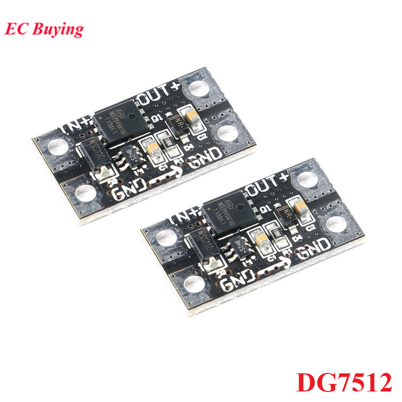 2pcs/lot DG7512 DC 75V 12A Ideal Diode Module Solar Energy Anti Backflow Charging Anti Backflow Protection Low Resistance