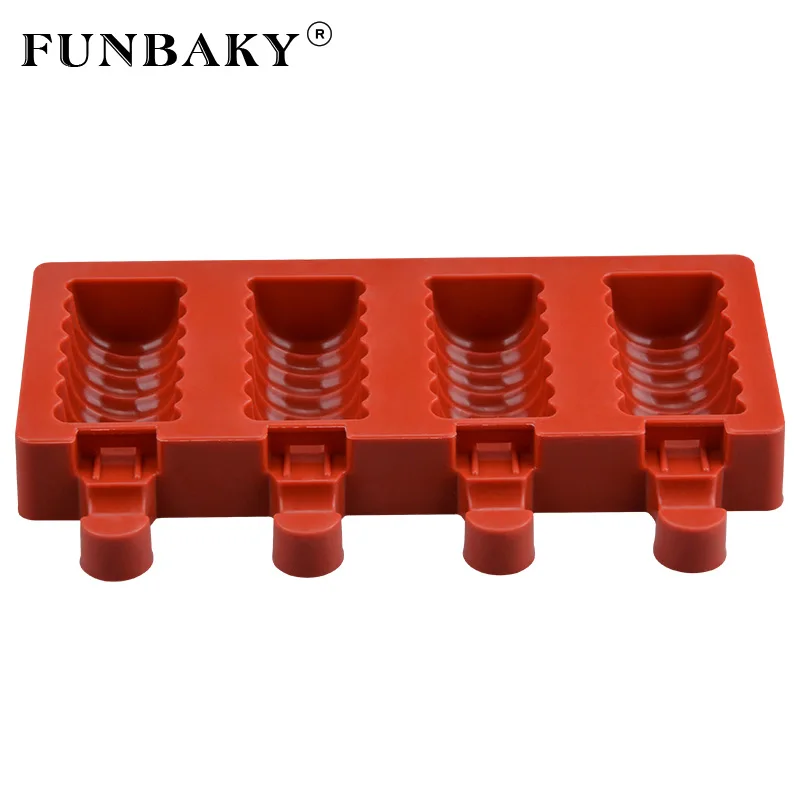 FUNBAKY DIY Форма для мороженого силиконовая форма поднос домашнего льда с палочками