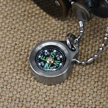 Кемпинг Туризм переносной титановый сплав/латунь Карманный Золотой Компас Навигация для активного отдыха CPS-TI диаметр 25 мм