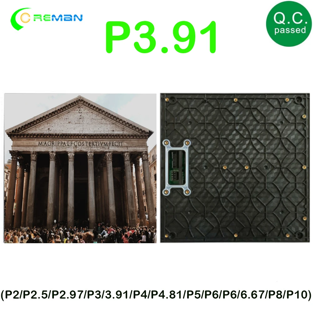 Ali express led sign gabinete Запчасти для видеостены светодиодная матрица полноцветная P3.91 3