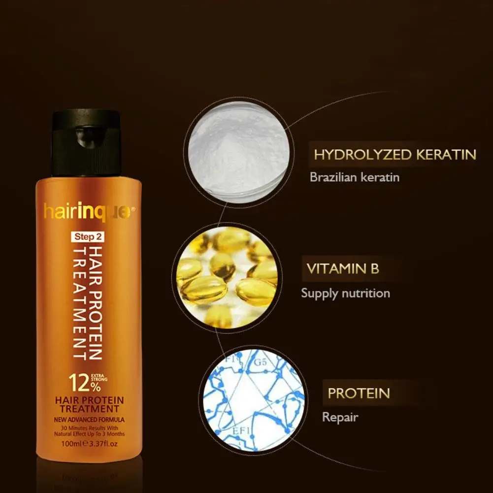 12% шоколадный бразильский Кератиновый уход для выпрямления волос крем