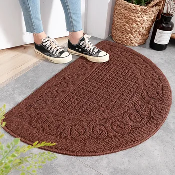 

Semicircle Indoor Super Absorbs Doormat Latex Backing Non Slip Door Mat for Front Door Inside Floor Dirt Trapper Entrance Rug