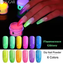 Ur Sugar 5 мл флуоресцентный неоновый Dip порошок для ногтей голографический градиентный блеск пигмент погружающийся порошок для ногтей украшения ногтей DIY