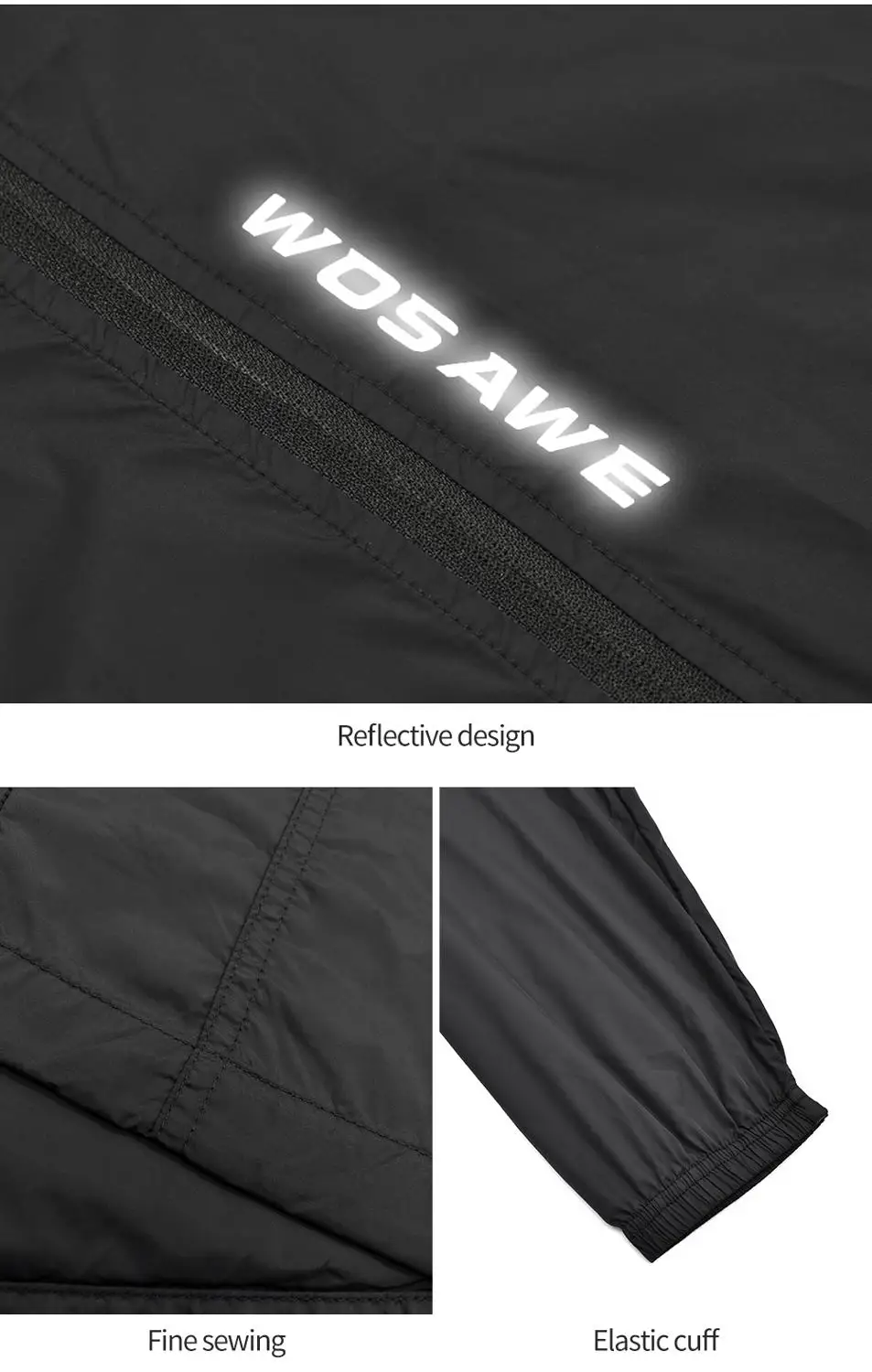 Мужские ветрозащитные велосипедные куртки WOSAWE с капюшоном для езды на