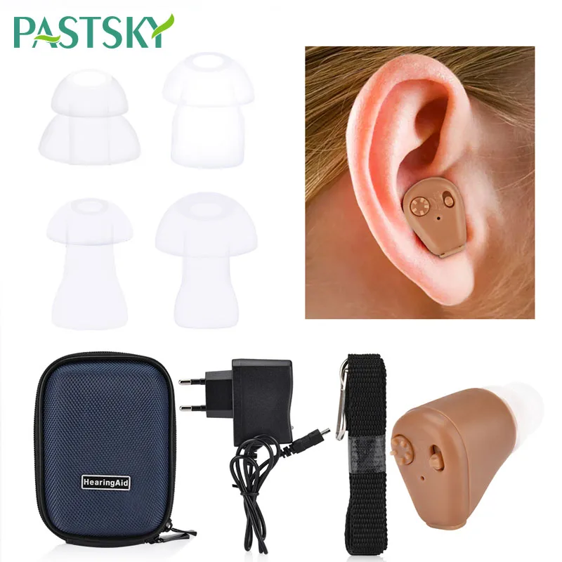 

Hearing Aid Rechargeable Mini Invisible Sound Amplifier Volume Control With Microphone Hearing Aids Device Ear Care Tool