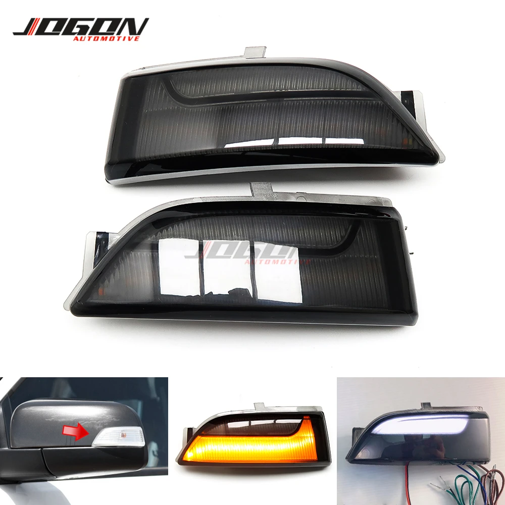 Everest U375 UA 2015-2019 Une paire Indicateur de Miroir Dynamiques LED Clignotant pour Ranger T6 2012-2019