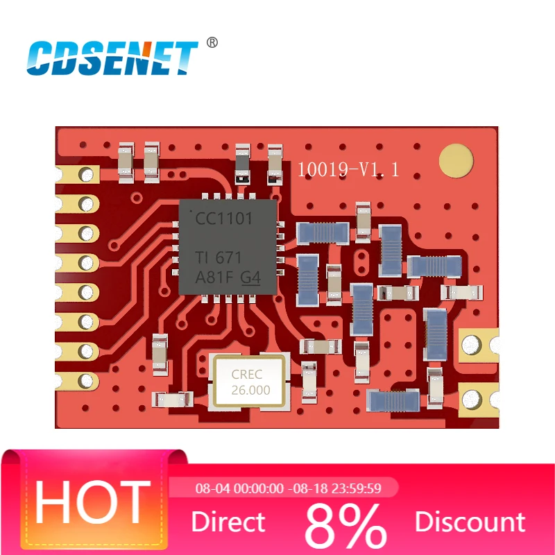CC1101 868 МГц Беспроводной трансивер 10dBm 1 км для IoT умный дом цифровой изображение