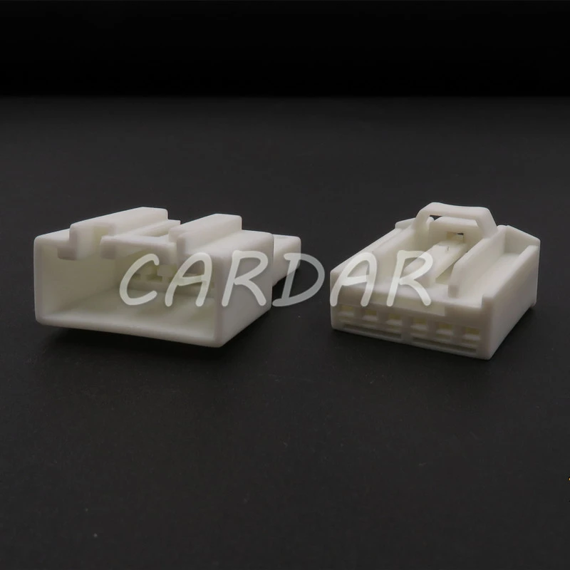 1 Set 6 Pin Automotive Wiring Harness Connector Sockets With Pins