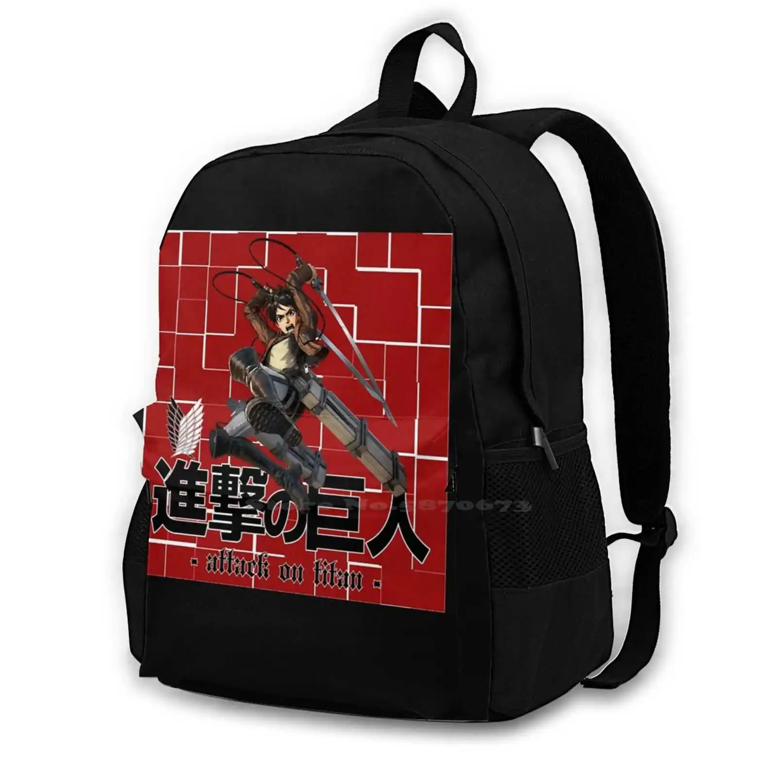 Eren | Attack On Titan Donna Uomo Adolescenti Laptop Travel School Bags Anime Attack On Titan Colossal Titan Eren Eren Japan Japanese