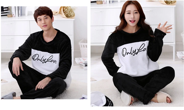 法兰绒家居服套装_05