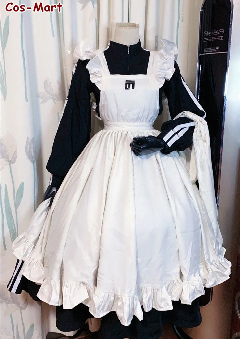 The Gorgeous Traditional British Maid Outfit Cosplay Costume Long Style