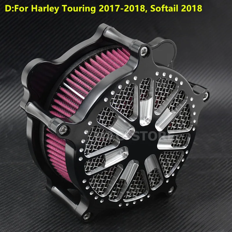 Воздушный фильтр Воздухоочиститель для Harley Sportster 04-19 Softail 00-18 Dyna Touring Street Glide Road Glide 08-16 - Цвет: Red D