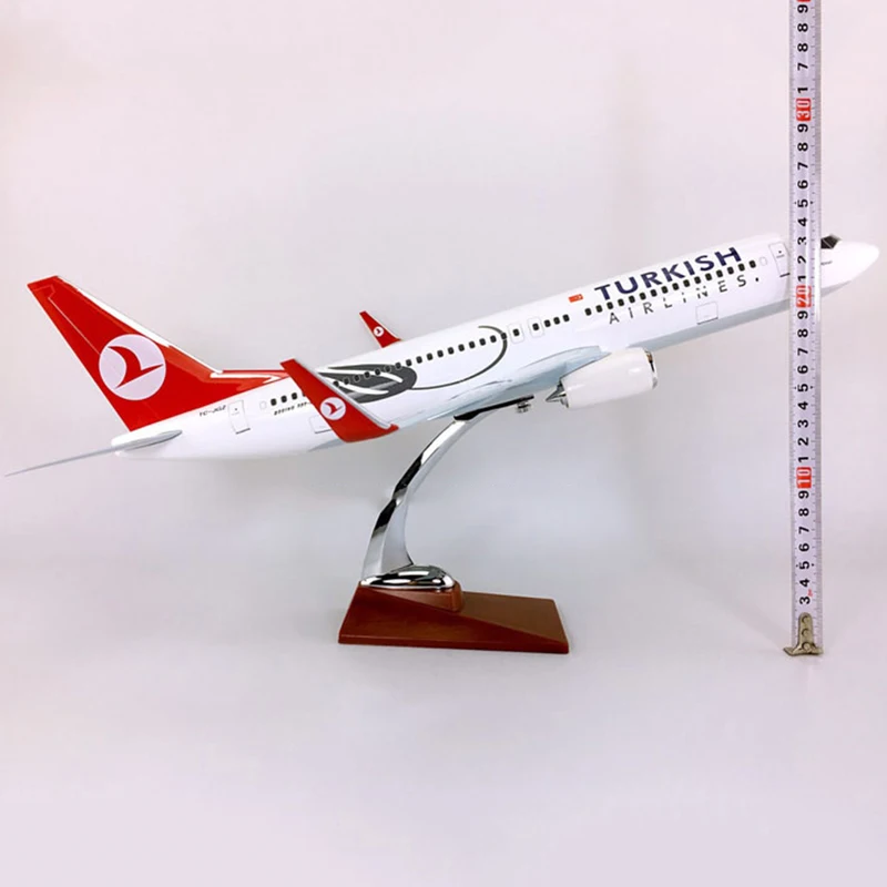 47 см 1:120 модель Boeing B737 Турецкая Авиакомпания Турция авиакомпания с легированной основой самолет коллекционный дисплей игрушка Коллекция украшения