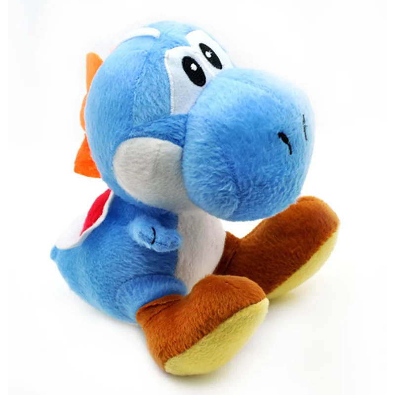 18 см лума зеленый Йоши yoshi Дракон Мягкие Животные Для детей подарок 9 Цвета Супер Марио и Луиджи Плюшевые игрушки и куклы из мультфильма - Цвет: Синий