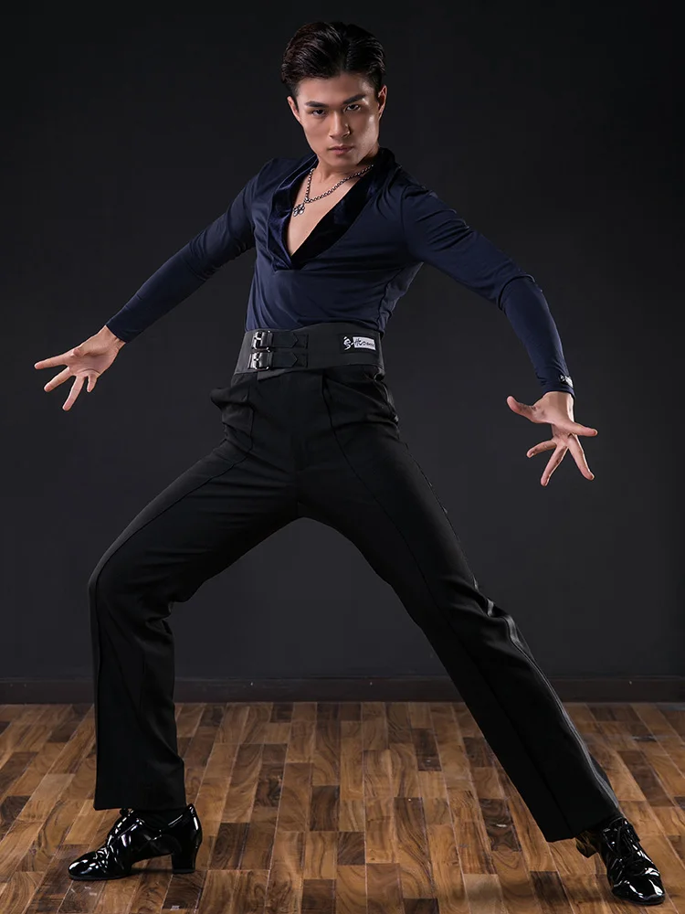 HC dance мужские брюки для бальных танцев костюмы для латинских танцев брюки для танцев Современные Брюки с карманами