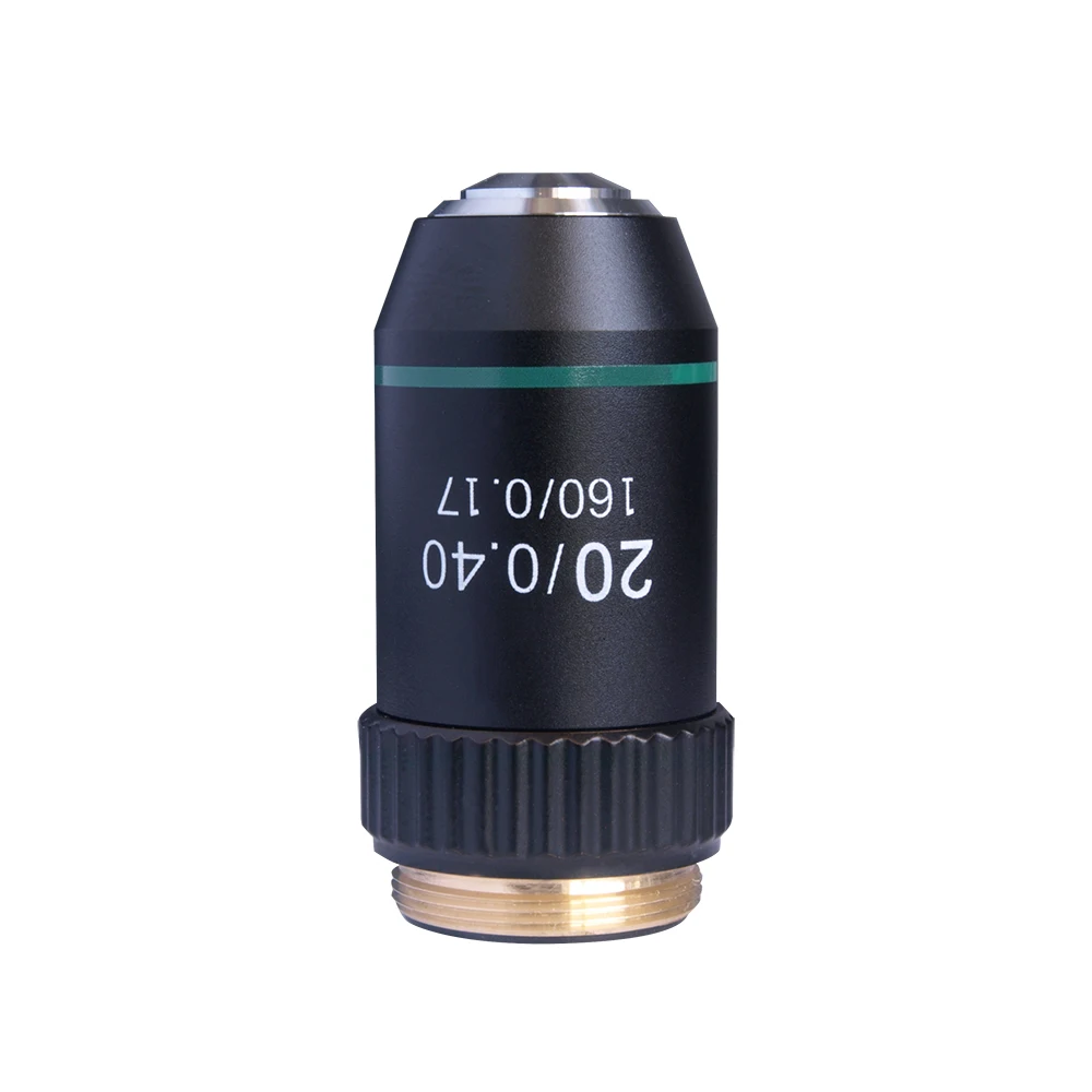 Microscope Objective Lens Biological Microscope 4X 10X 20X 40X 60X 100X 195 Biomicroscope System Bio-Microscope Biological Microscope Lab Laboratory Achromatic Objective Lens
