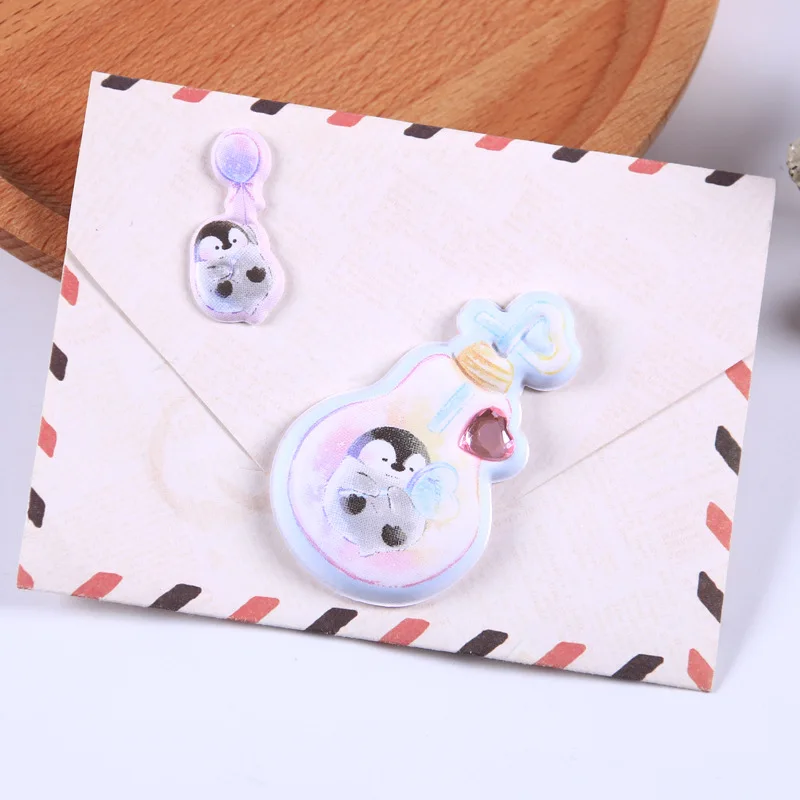 Kawaii объемный Пингвин панда с животными ароматы 3D Декоративные наклейки для