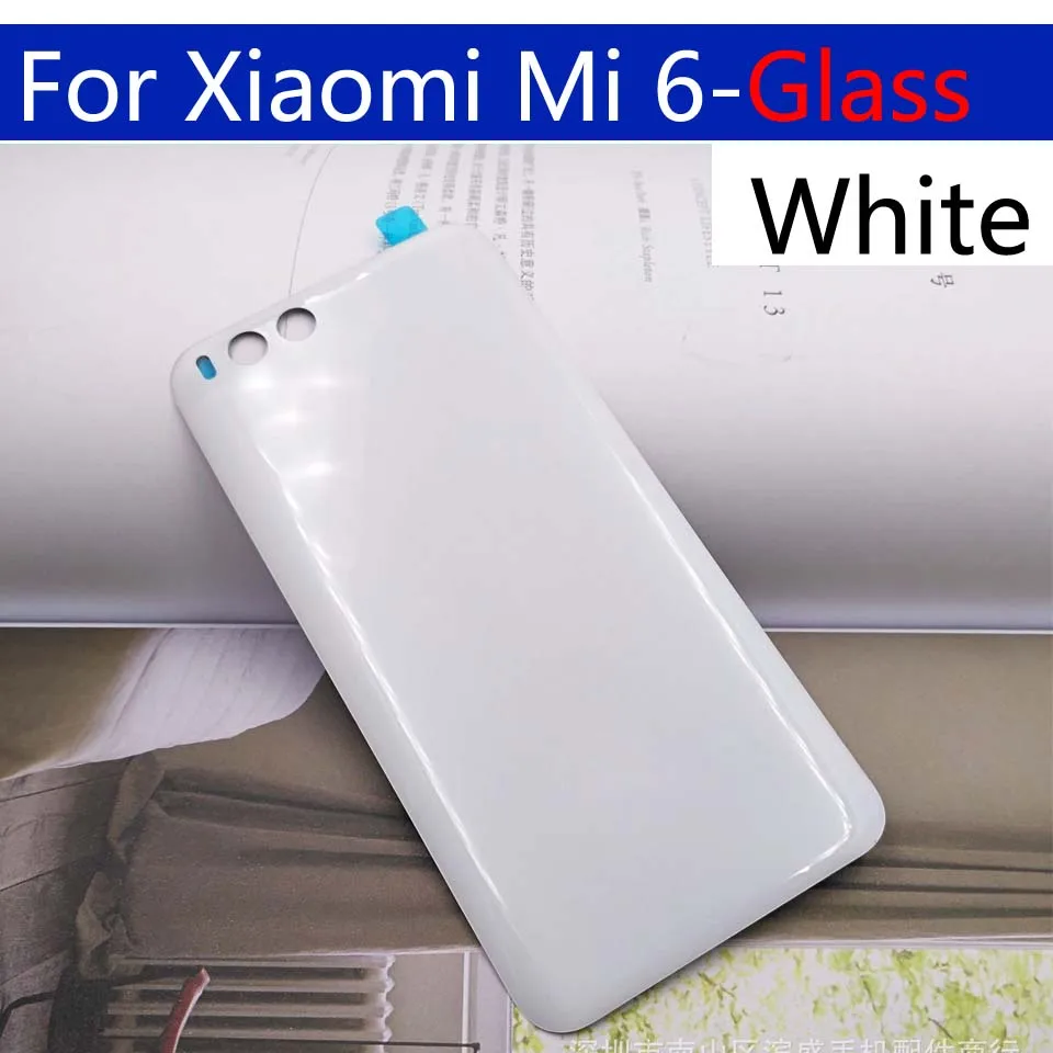 3D стекло батарея задняя чехол для Xiaomi mi6 mi 6 M6 задняя батарея Дверь чехол на заднюю крышку корпус замена корпуса