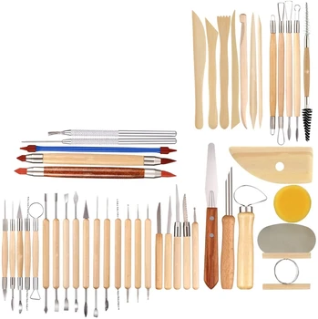 

45PCS Clay Sculpting Tools Ceramic Tools Polymer Clay Tools Clay Sculpting Set Pottery Carving Tool