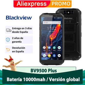 Перейти на Алиэкспресс и купить Blackview BV9500 Plus IP68 водонепроницаемый смартфон 10000 мАч аккумулятор 5,7 дюймэкран FHD 4 Гб 64 ГБ android 9,0 мобильный телефон