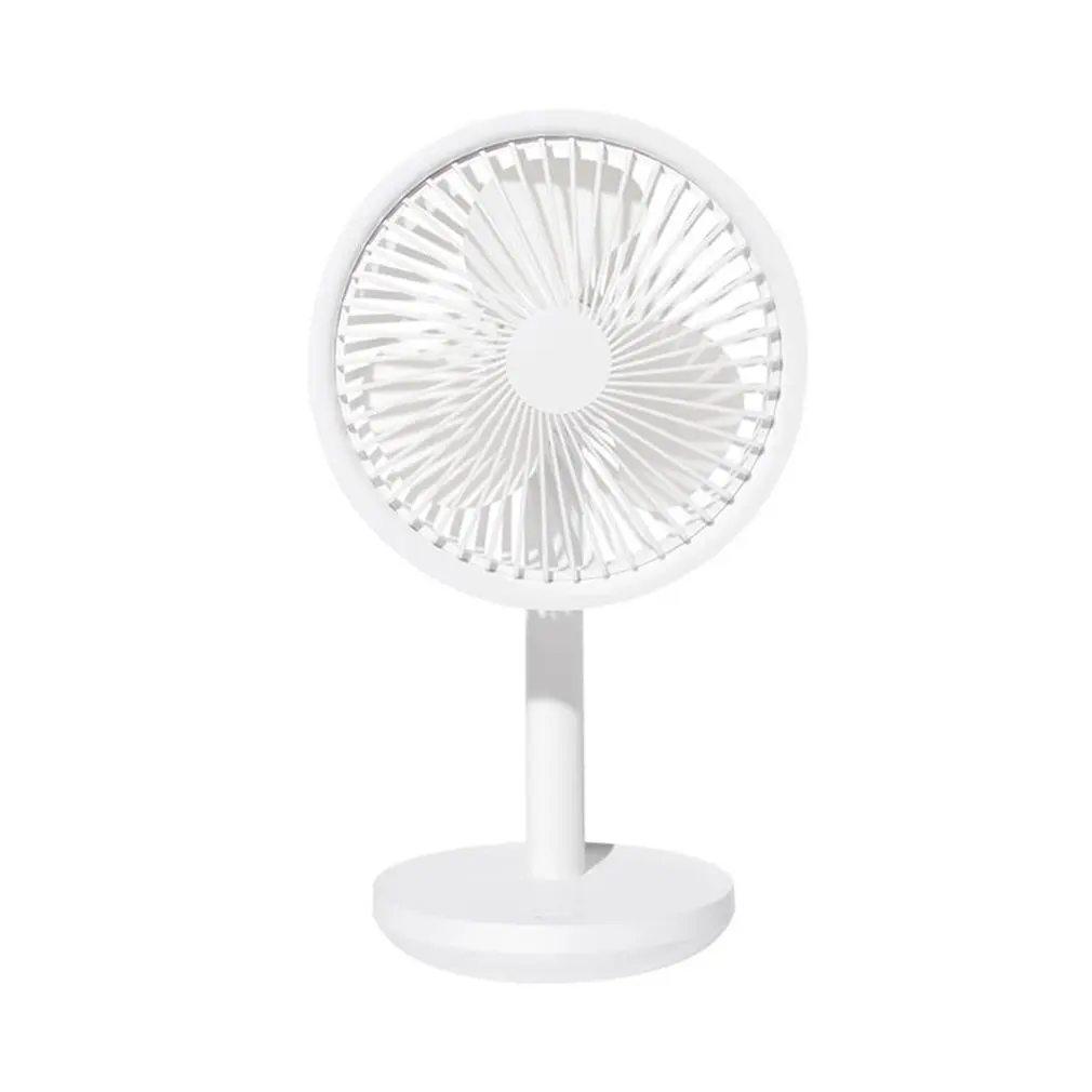 

3 Modes Wind Speed Cooling Oscillating Fan-White F5 5W Desktop Fan 4000mAh Battery Capacity USB Charging Low Noise