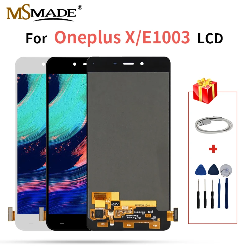 AAA Качество для Oneplus X E1003 ЖК сенсорный экран дигитайзер дисплей запасные части в сборе с рамкой 1920*1080