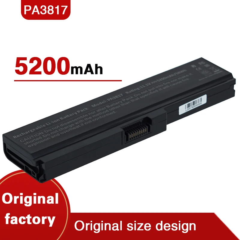 Оригинал высокое Ёмкость ноутбук Батарея 6 ячеек PA3817 для TOSHIBA L645 L655 L700 L730 L735 L740 L745