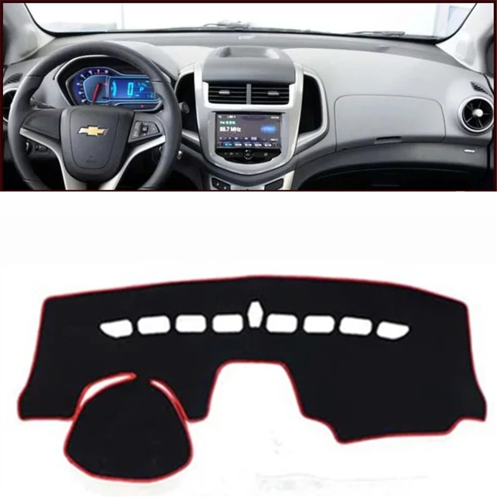 

SJ Car Inner Auto Dashboard Cover Dashmat Pad Carpet Sun Shade Dash Board Cover FIT For Chevrolet Aveo 2014