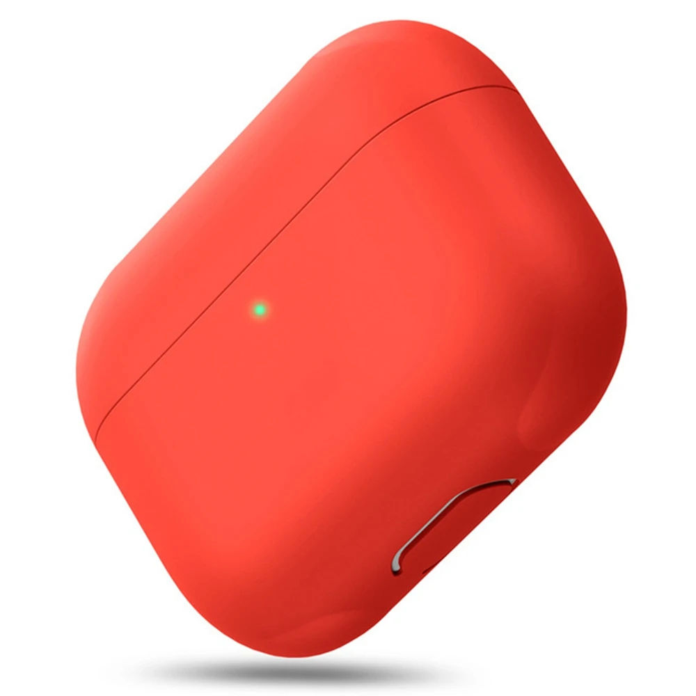 Red Мягкий силиконовый чехол, разноцветный Чехол Air Pod для наушников, аксессуары для наушников, противоударный чехол для Apple Air Pods Pro, чехол, розовый, зеленый, Funda - Цвет: Red
