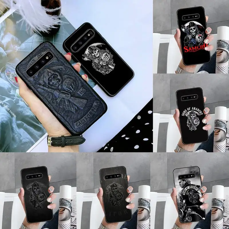 Sons of anarchy США ТВ мягкий чехол для мобильного телефона Samsung Galaxy S5 S6 S7 S8 S9 S10 S10e S20 edge
